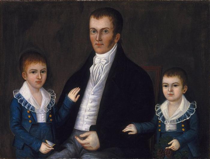 Joshua Johnson John Jacob Anderson and Sons, John and Edward France oil painting art